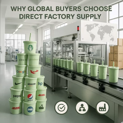 2 In 1 Glass And Stainless Steel Tumblers