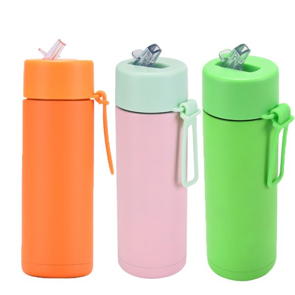 Wholesale 20oz Stainless Steel Water Bottle With Straw