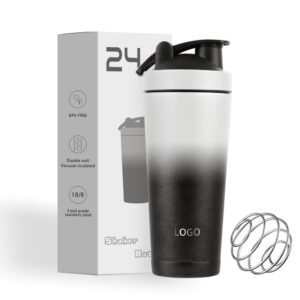 Insulated shaker bottles with shaker ball