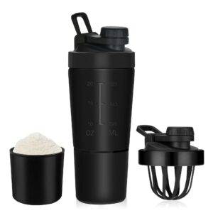 2 in 1 Multipurpose Protein Shaker Bottle