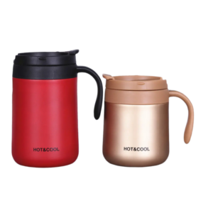 Custom Eco-friendly 350ml 500ml Reusable Stainless Steel Insulated Coffee  Mug With Handle - iFun