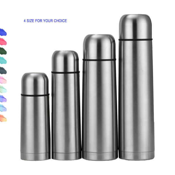 stainless steel thermos vacuum flasks bullet shape