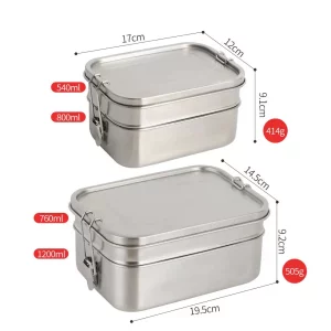 Double Layer Stainless Steel Lunch Box