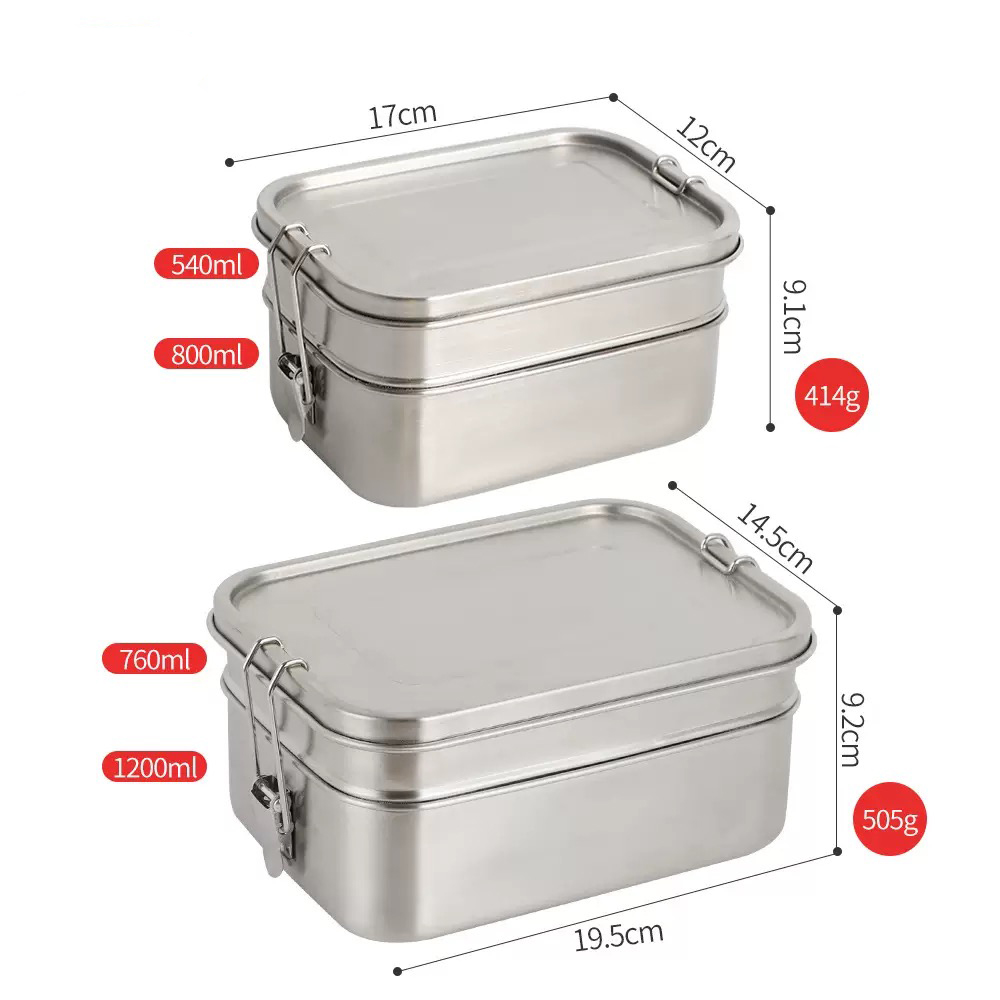 Double Layer Stainless Steel Lunch Box