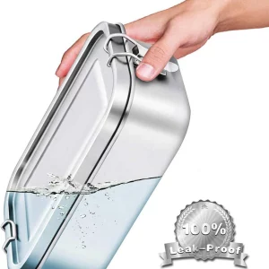 Leak-Proof 850ml Metal Bento Lunch Box Container