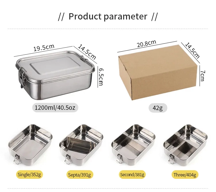 Leakproof Stainless Steel Bento