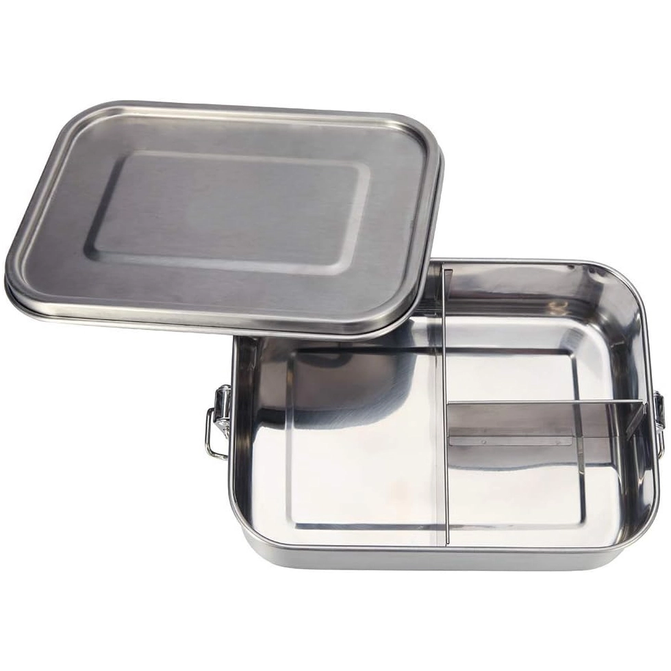 Stainless Steel Bento Box with 3 Compartments