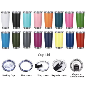 20oz tumbler with Straw Magnetic Lid