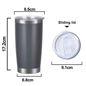 tumbler with Straw Magnetic Lid