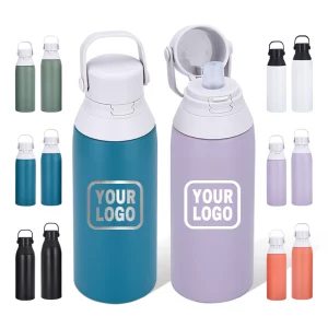 Custom 500:750ml Small Mouth Lid Travel Sports Thermos Water Bottle Portable Outdoor 304 Stainless Steel Insulated Cup
