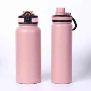 GOSWAG Insulated Sports Water Bottle, 24oz 2 Lids