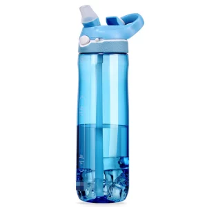 25oz Water Bottle With Clip Handle Water Bottles With Locking Lid Travel Plastic